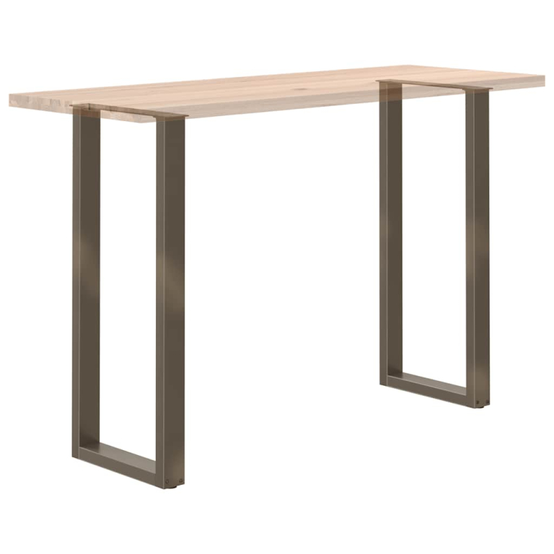Couchtischbeine U-Form 2 Stk. Naturstahl 40x(110-111) cm Stahl