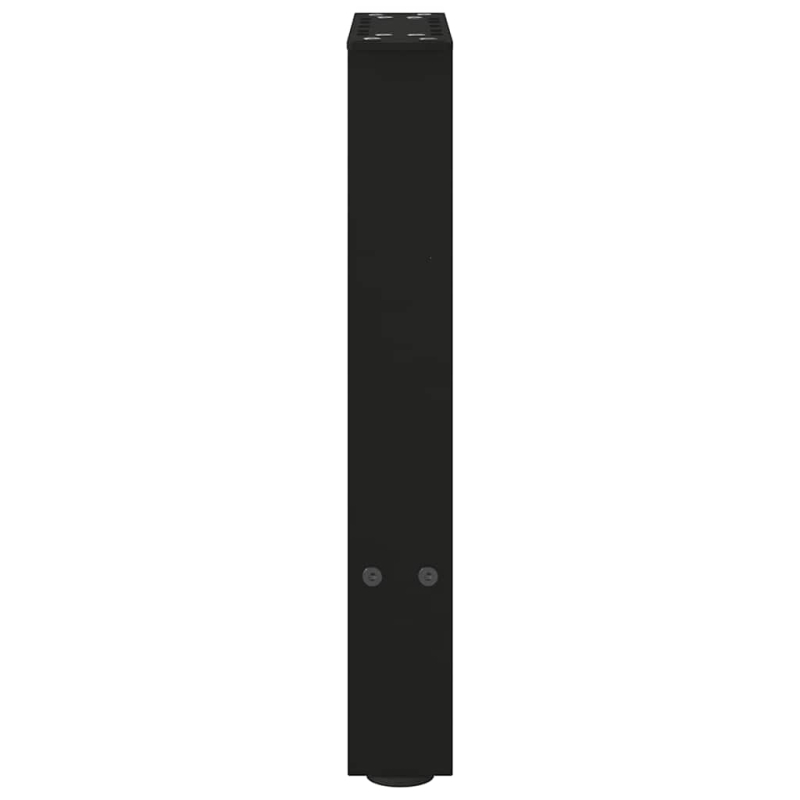Couchtischbeine Schwarz 2 Stk. 38x(42-43) cm Stahl