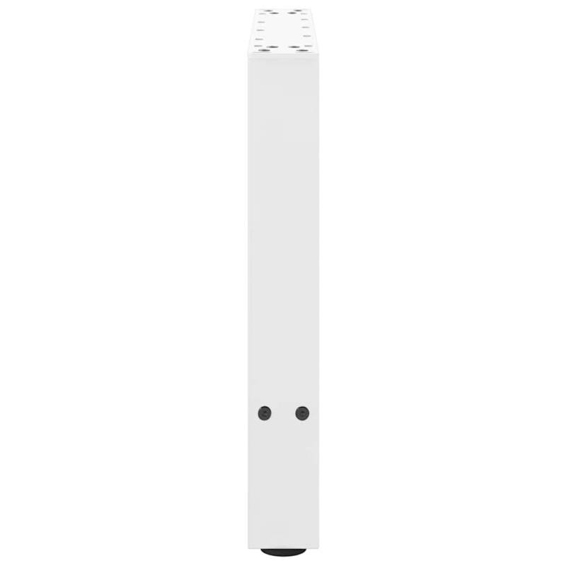 Couchtischbeine Weiß 2 Stk. 60x(42-43) cm Stahl