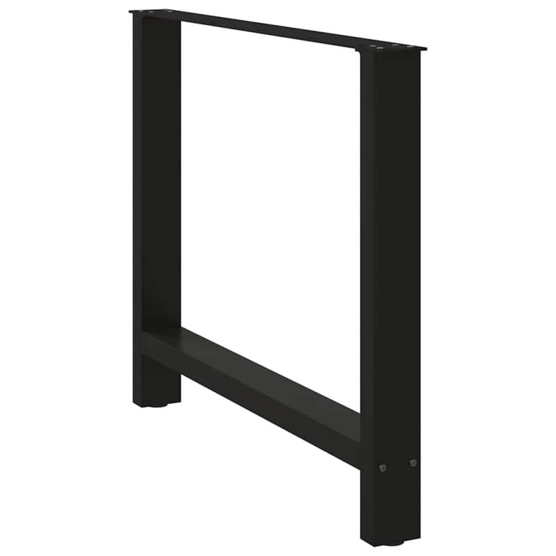 Couchtischbeine Schwarz 2 Stk. 90x(72-73) cm Stahl