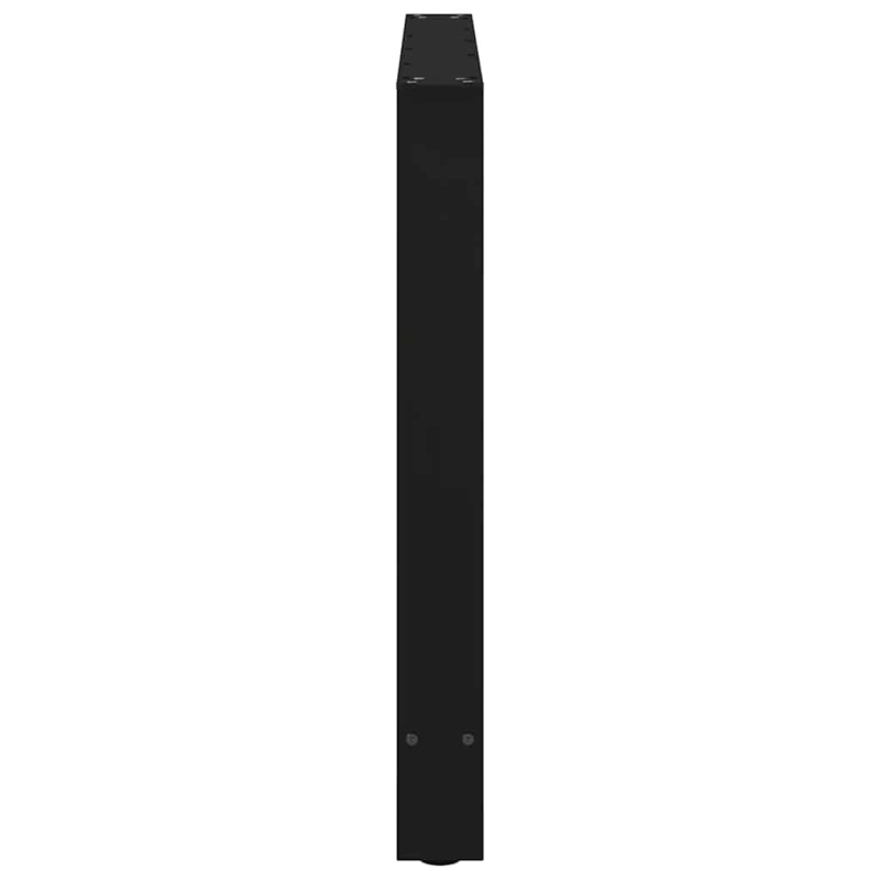 Couchtischbeine Schwarz 2 Stk. 90x(72-73) cm Stahl