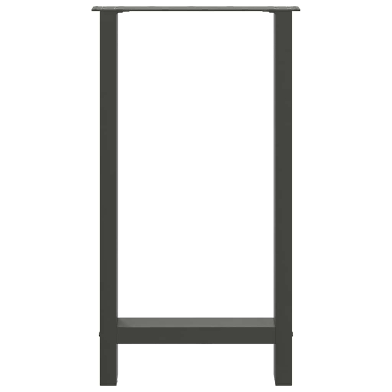 Couchtischbeine Anthrazit 2 Stk. 40x(90-91) cm Stahl