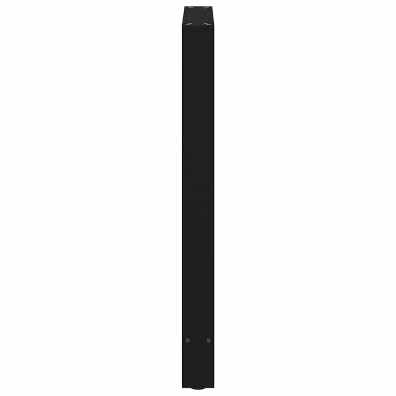 Couchtischbeine Schwarz 2 Stk. 60x(90-91) cm Stahl