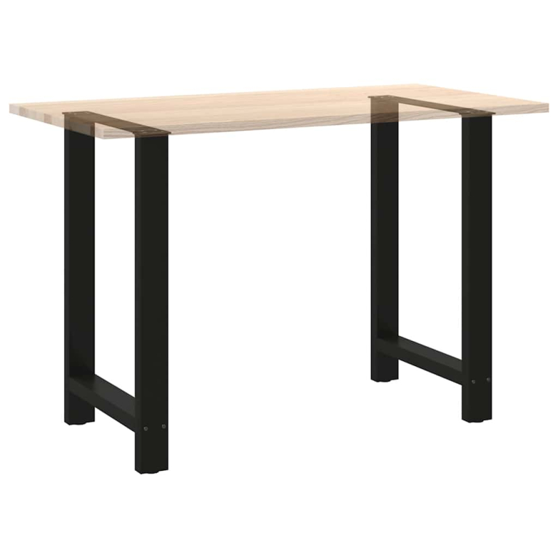 Couchtischbeine Schwarz 2 Stk. 60x(90-91) cm Stahl