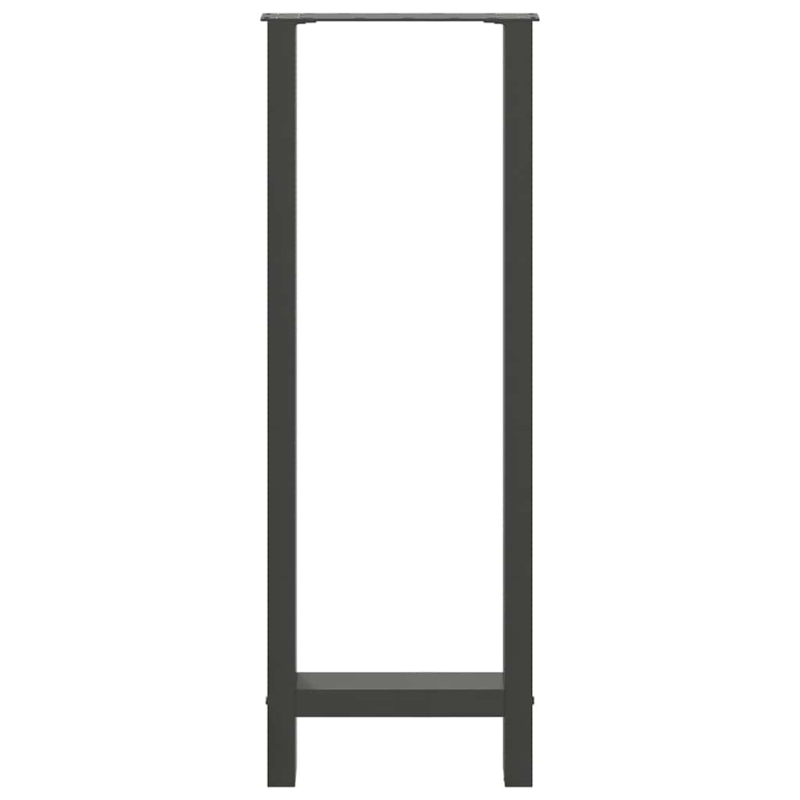 Couchtischbeine Anthrazit 2 Stk. 50x(110-111) cm Stahl