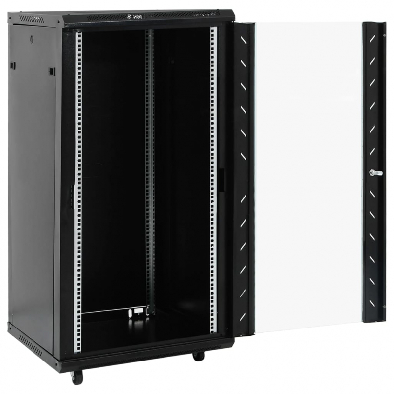 22U Netzwerkschrank 19 IP20 Schwarz 60x60x120 cm