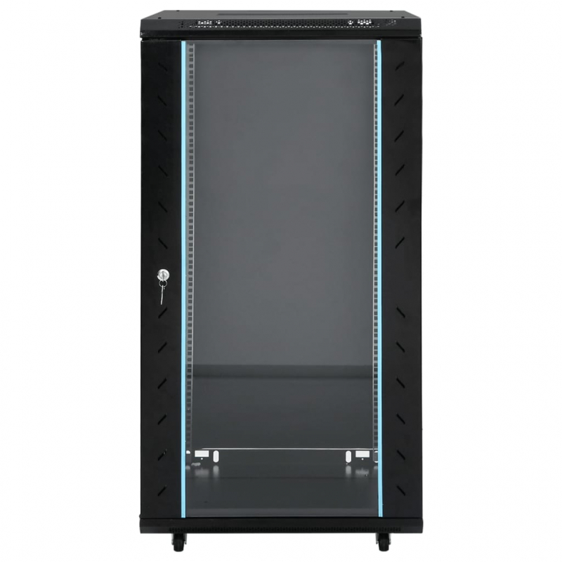 22U Netzwerkschrank 19 IP20 Schwarz 60x60x120 cm