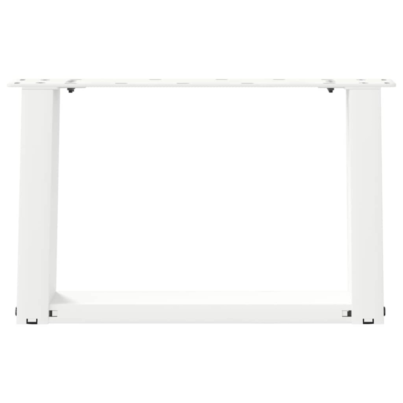 Couchtischbeine U-Form 2 Stk. Weiß 40x(30-31) cm Stahl