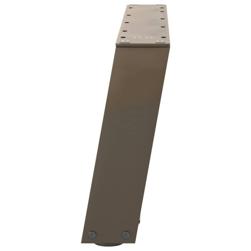 Couchtischbeine U-Form 2 Stk. Naturstahl 60x(30-31) cm Stahl