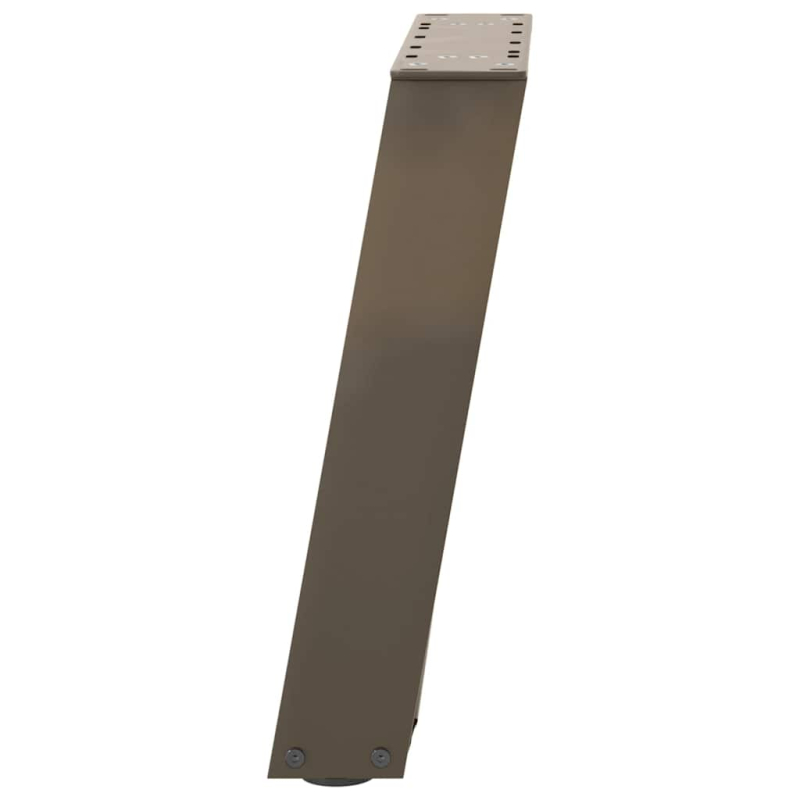 Couchtischbeine U-Form 2 Stk. Naturstahl 38x(42-43) cm Stahl