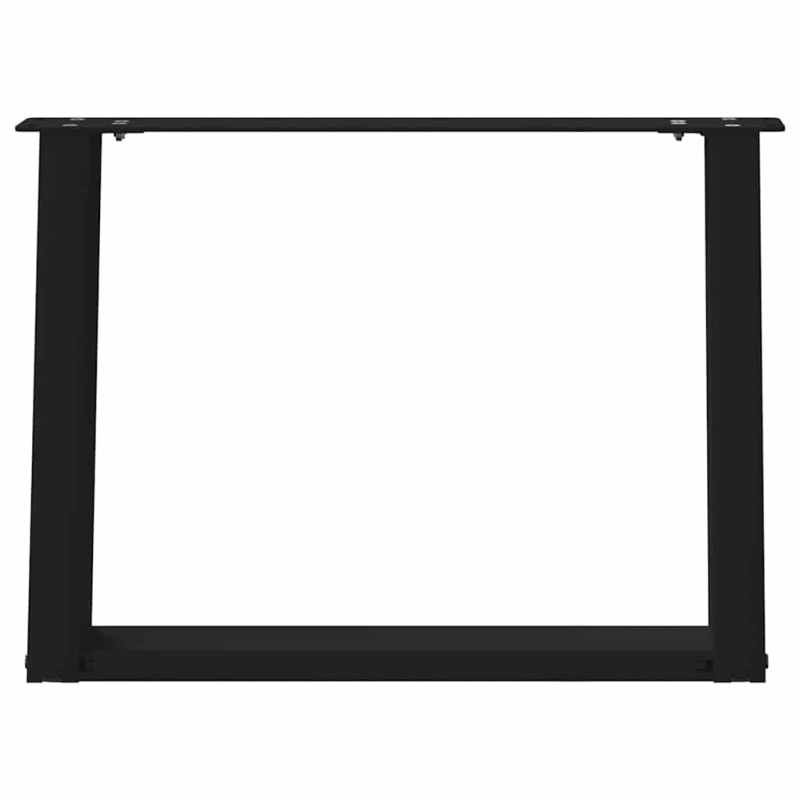 Couchtischbeine U-Form 2 Stk. Schwarz 70x(42-43) cm Stahl