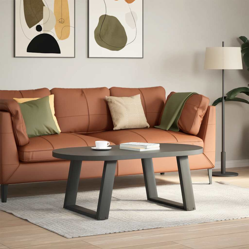 Couchtischbeine U-Form 2 Stk. Anthrazit 70x(42-43) cm Stahl