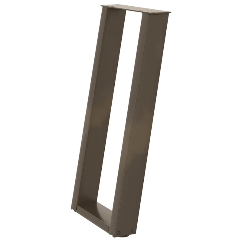 Konsolentischbeine U-Form 2 Stk. Naturstahl 28x(72-73) cm Stahl