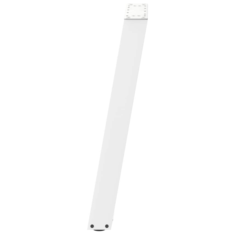 Konsolentischbeine U-Form 2 Stk. Weiß 38x(72-73) cm Stahl