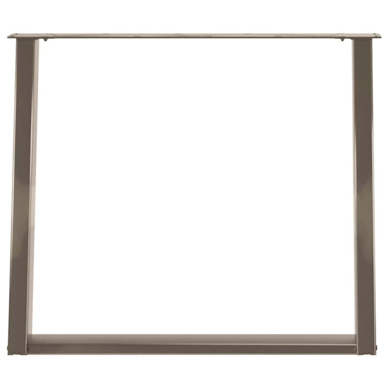 Esstischbeine U-Form 2 Stk. Naturstahl 90x(72-73) cm Stahl