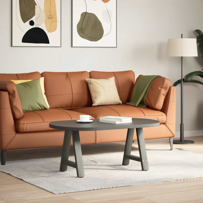 Couchtischbeine A-Form 2 Stk. Anthrazit 38x(42-43) cm Stahl