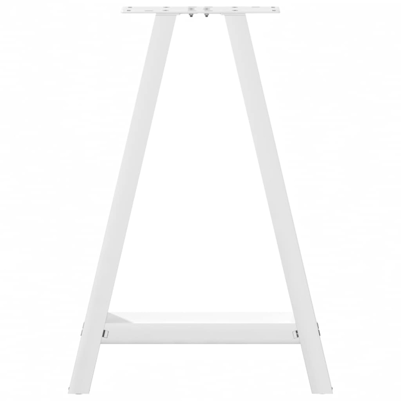Couchtischbeine A-Form 2 Stk. Weiß 60x(72-73) cm Stahl