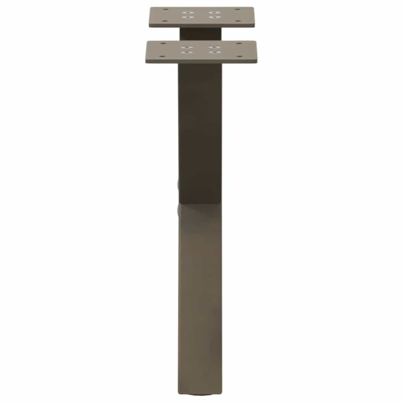 Couchtischbeine X-Form 2 Stk. Naturstahl 30x(30-31) cm Stahl