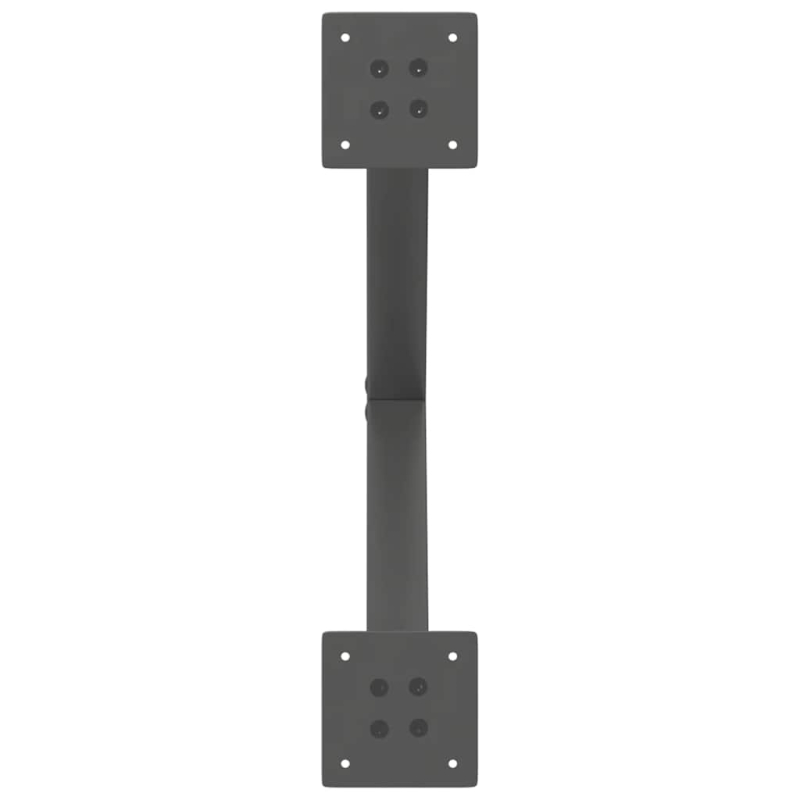 Couchtischbeine X-Form 2 Stk. Anthrazit 60x(42-43) cm Stahl
