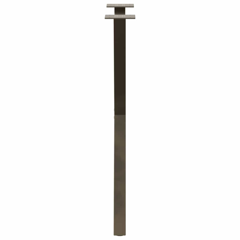 Esstischbeine X-Form 2 Stk. Naturstahl 50x(72-73) cm Stahl
