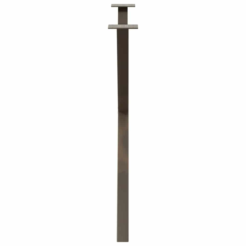 Esstischbeine X-Form 2 Stk. Naturstahl 90x(72-73) cm Stahl