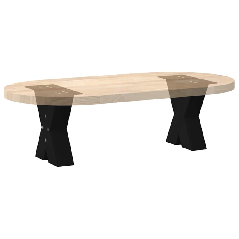 Couchtischbeine X-Form 2 Stk. Schwarz 40x(30-31) cm Stahl
