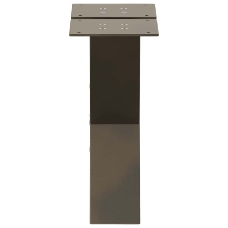 Couchtischbeine X-Form 2 Stk. Naturstahl 40x(30-31) cm Stahl