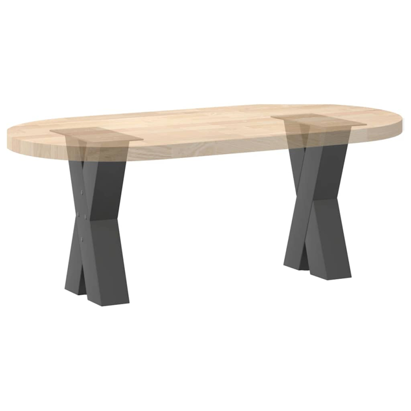 Couchtischbeine X-Form 2 Stk. Anthrazit 28x(42-43) cm Stahl