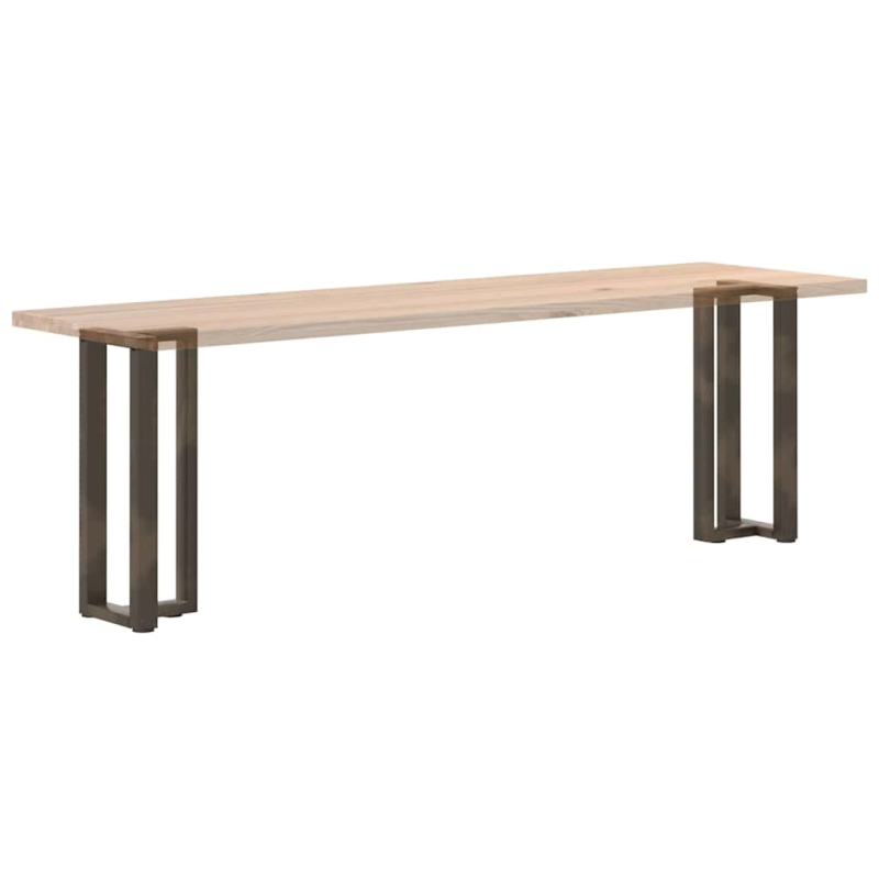 Konsolentischbeine T-Form 2 Stk. Naturstahl 25x28x(72-73) cm