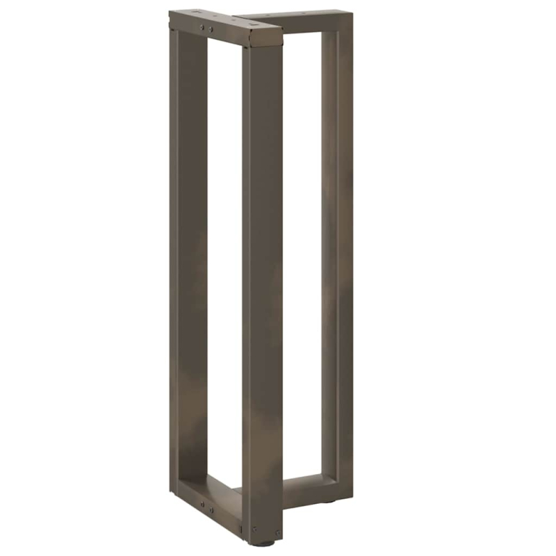 Bartischbeine T-Form 2 Stk. Naturstahl 40x35x(110-111) cm Stahl