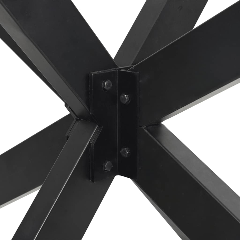 Couchtischbein in Spinnenform Anthrazit 98x58x(42-43) cm Stahl