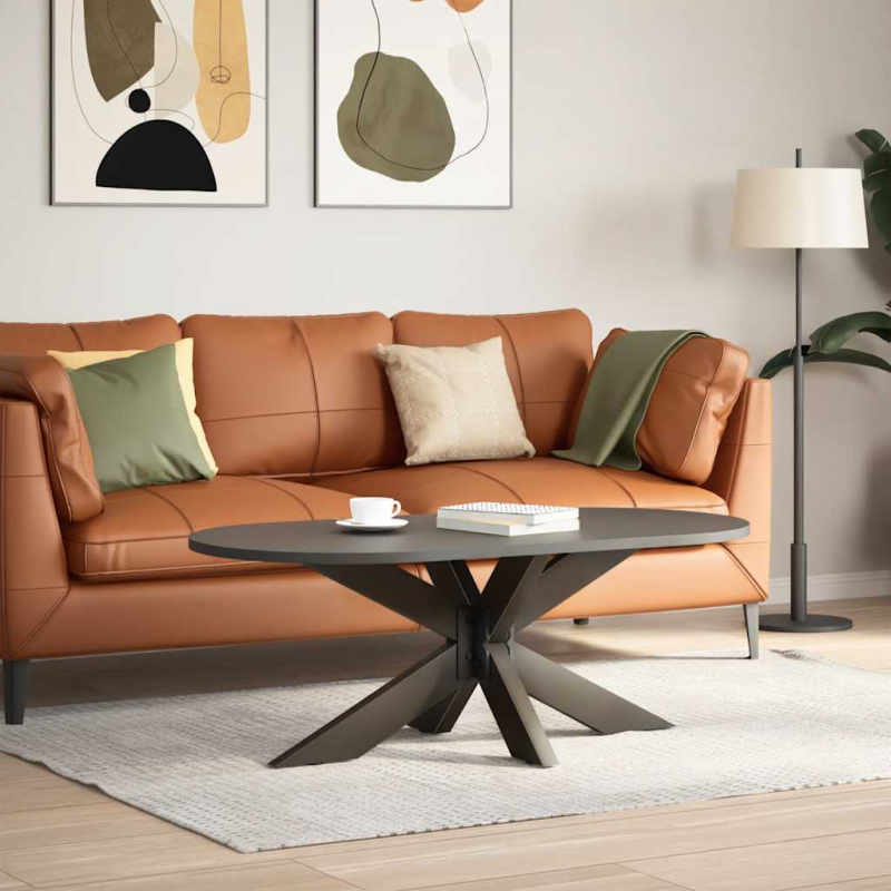 Couchtischbein in Spinnenform Naturstahl 98x58x(42-43) cm Stahl