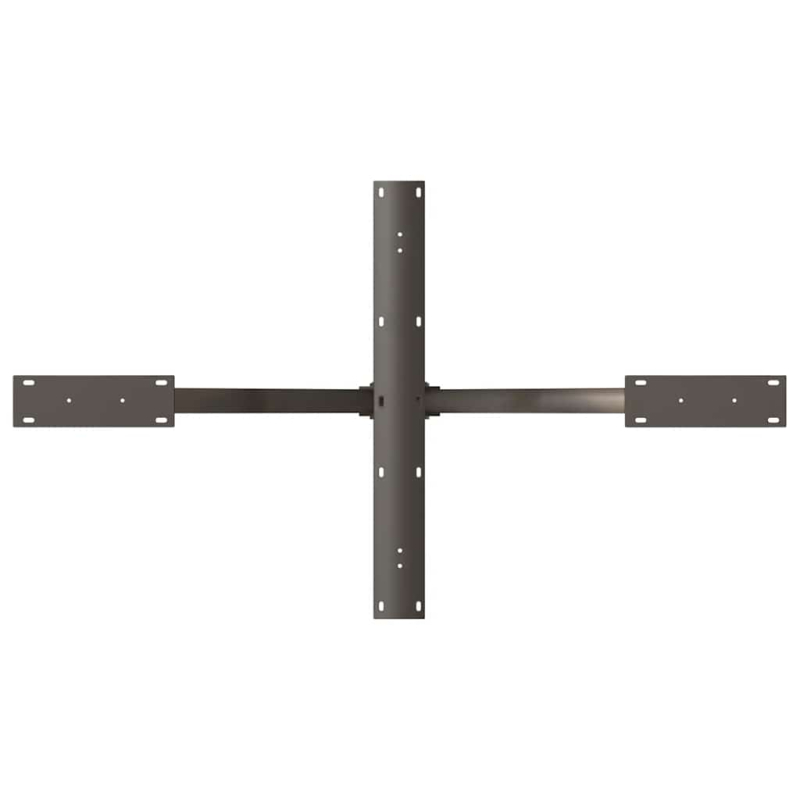 Esstischbein in Spinnenform Naturstahl 120x68x(72-73) cm Stahl