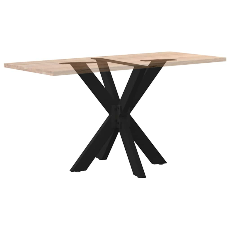 Esstischbein in Spinnenform Schwarz 85x85x(72-73) cm Stahl