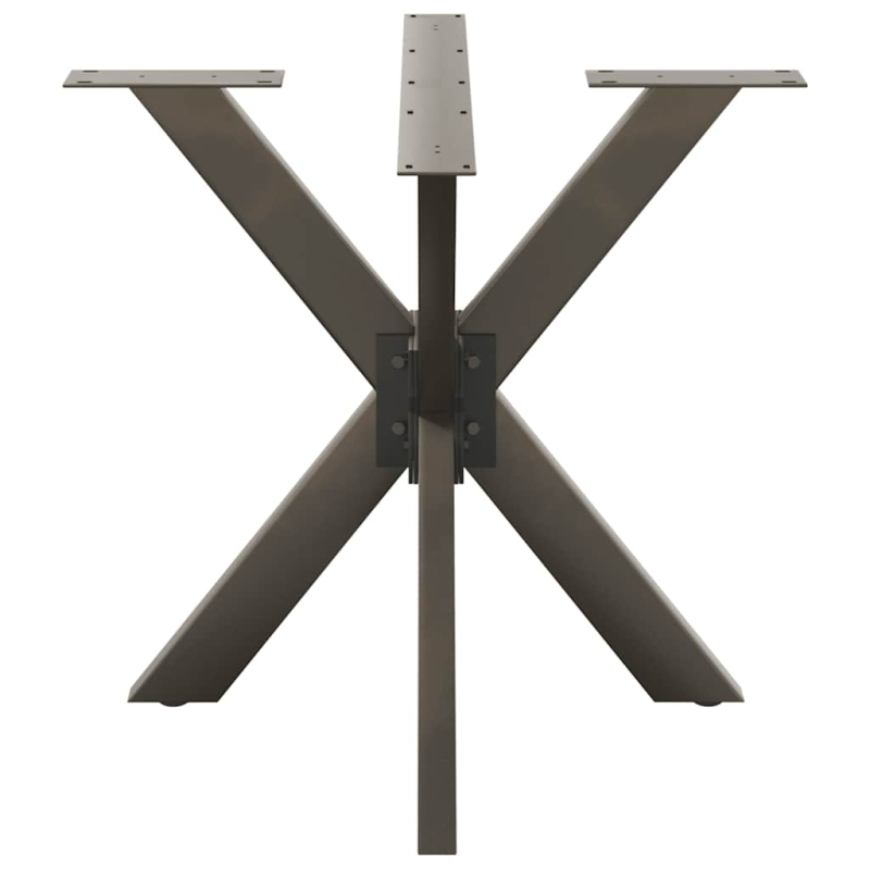 Esstischbein in Spinnenform Naturstahl 85x85x(72-73) cm Stahl