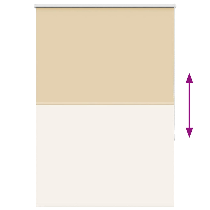 Verdunkelungsrollo Beige 95x130cm Stoffbreite 90,7 cm Polyester