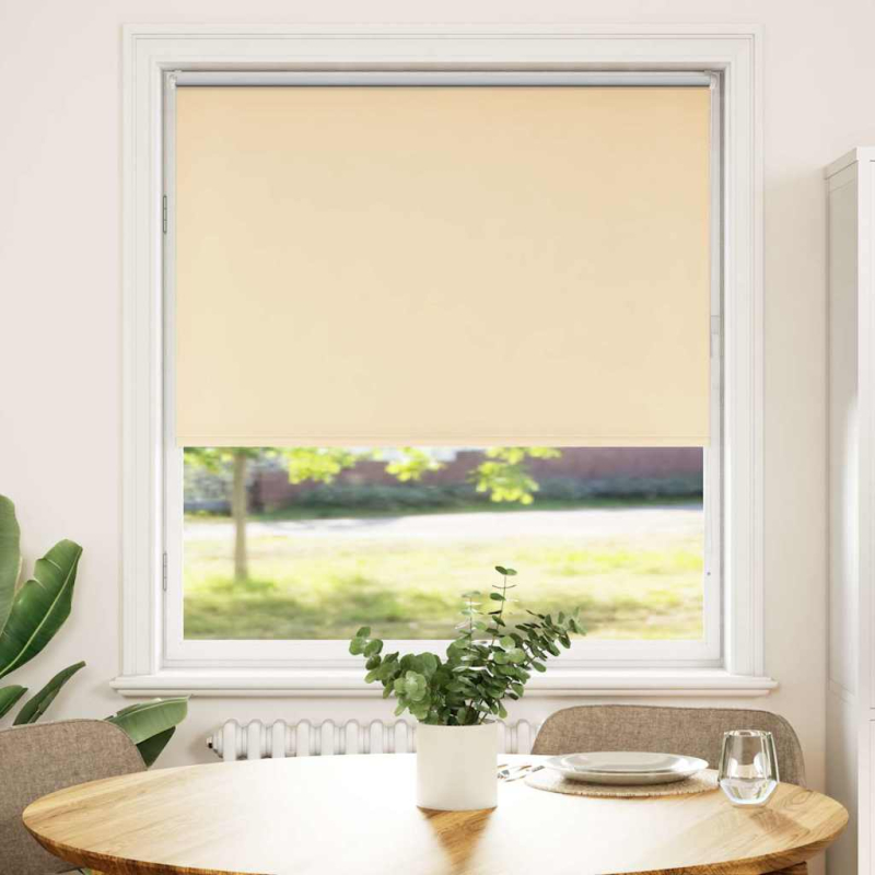 Verdunkelungsrollo Beige 110x130 cm Stoffbreite 105,7 cm