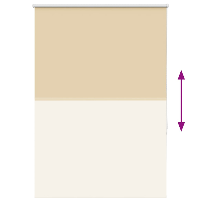 Verdunkelungsrollo Beige 110x130 cm Stoffbreite 105,7 cm