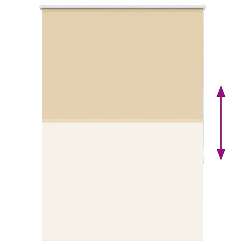 Verdunkelungsrollo Beige 90x150cm Stoffbreite 85,7 cm Polyester