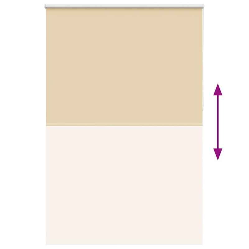 Verdunkelungsrollo Beige 155x210 cm Stoffbreite 151,6 cm