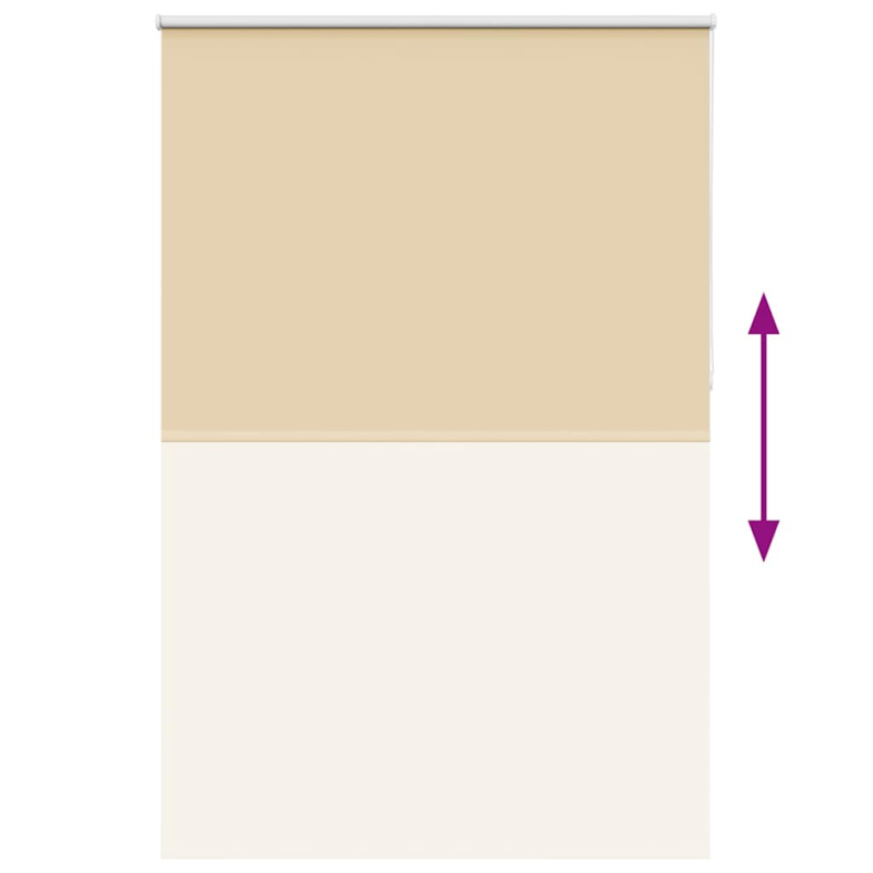 Verdunkelungsrollo Beige 150x230 cm Stoffbreite 146,6 cm