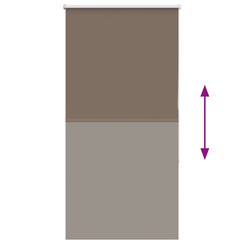 Verdunkelungsrollo Kaffeebraun 75x150cm Stoffbreite 70,7 cm
