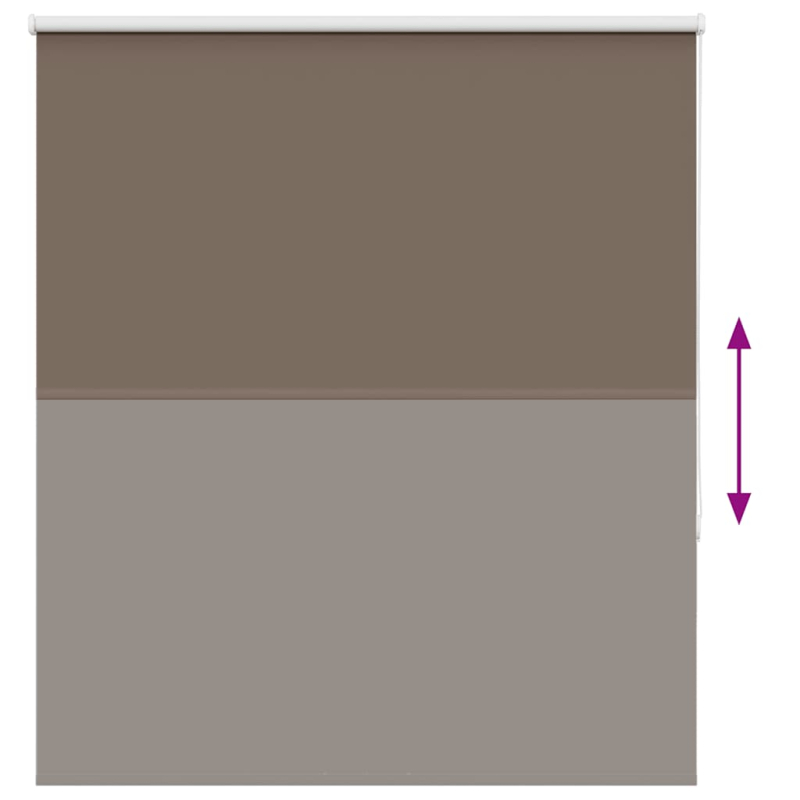 Verdunkelungsrollo Kaffeebraun 125x150 cm Stoffbreite 121,6 cm