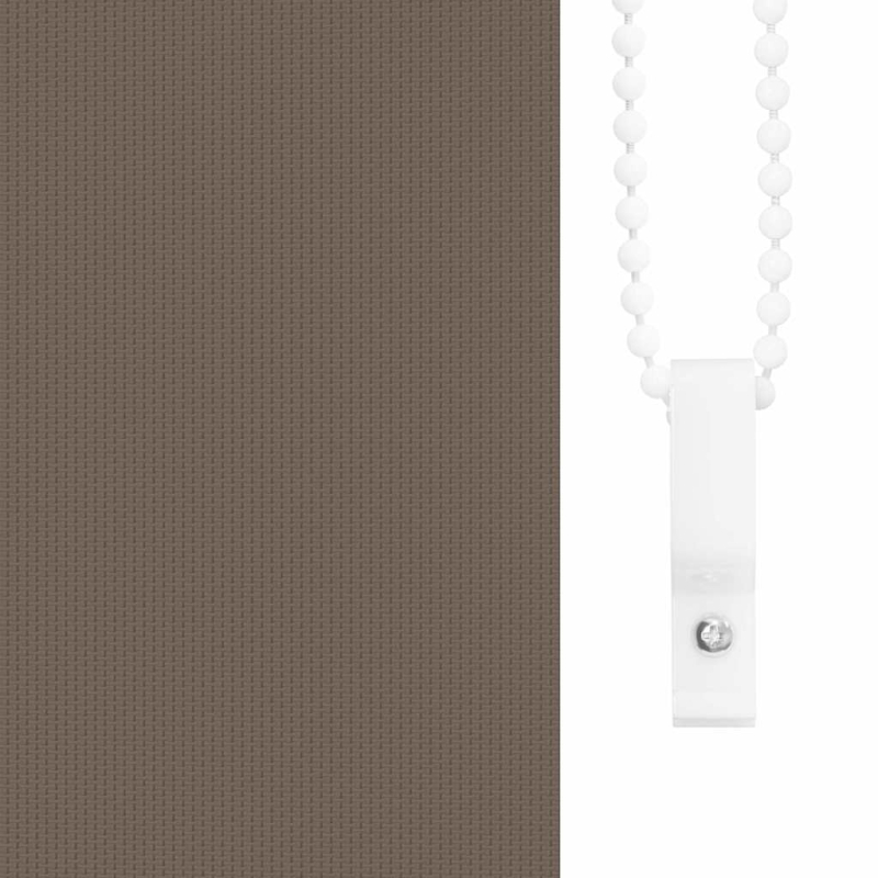Verdunkelungsrollo Kaffeebraun 125x150 cm Stoffbreite 121,6 cm