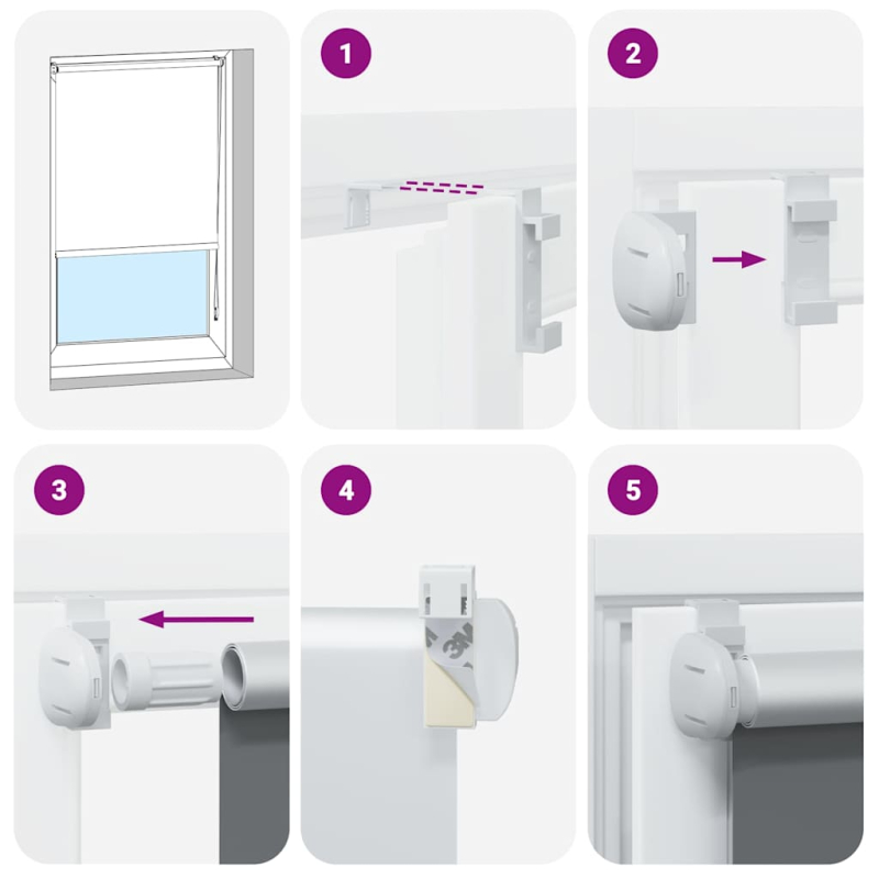 Verdunkelungsrollo Kaffeebraun 105x210 cm Stoffbreite 100,7 cm