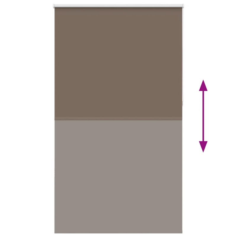 Verdunkelungsrollo Kaffeebraun 125x210 cm Stoffbreite 121,6 cm