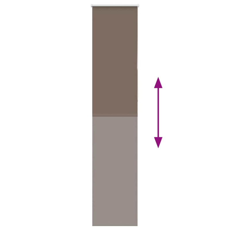 Verdunkelungsrollo Kaffeebraun 60x230 cm Stoffbreite 55,7 cm