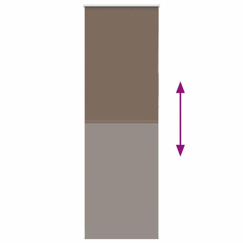 Verdunkelungsrollo Kaffeebraun 70x230 cm Stoffbreite 65,7 cm