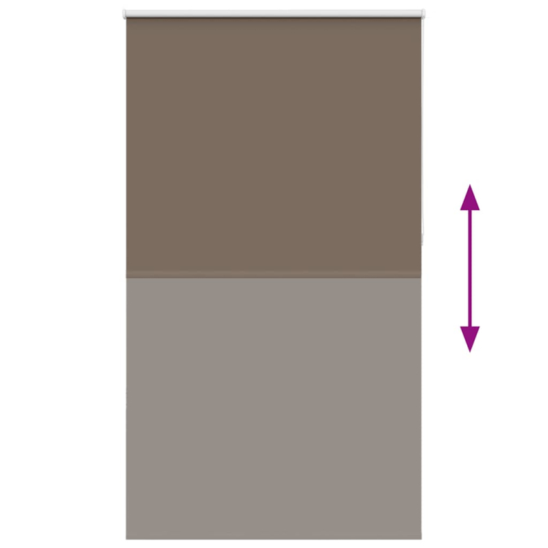 Verdunkelungsrollo Kaffeebraun 125x230 cm Stoffbreite 121,6 cm