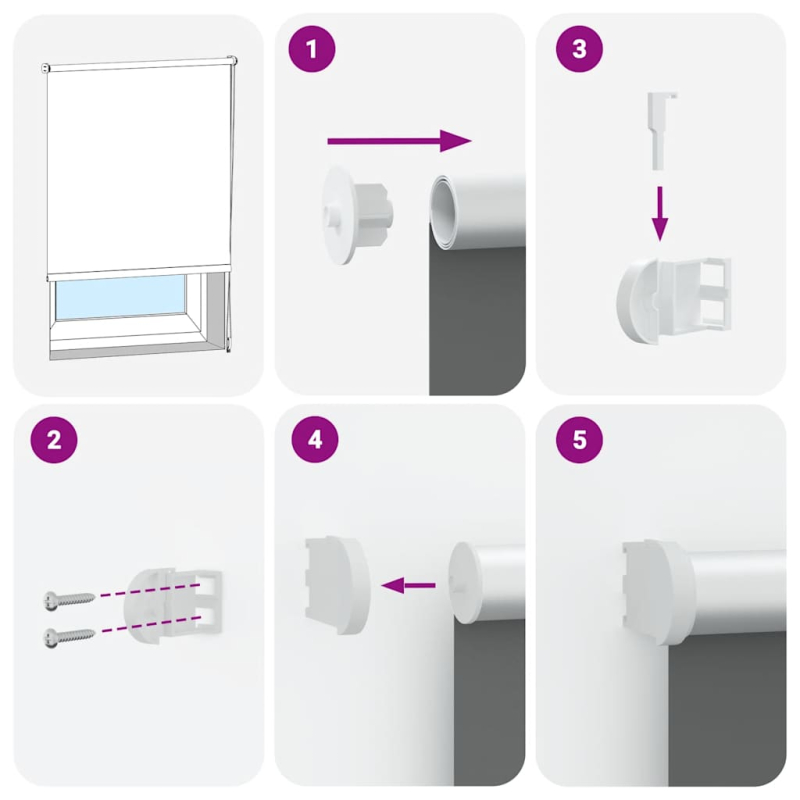 Verdunkelungsrollo Kaffeebraun 150x230cm Stoffbreite 146,6 cm